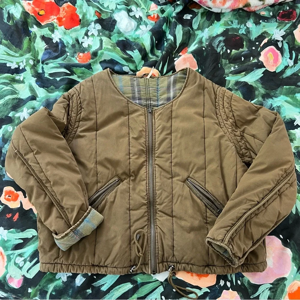 FREE PEOPLE PLAID JACKET - Picture 5 of 10